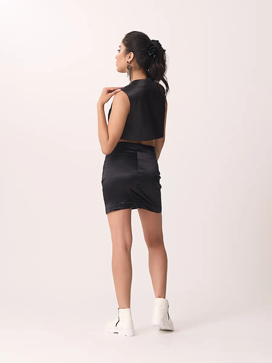 Black Cuckoo Mini Skirt