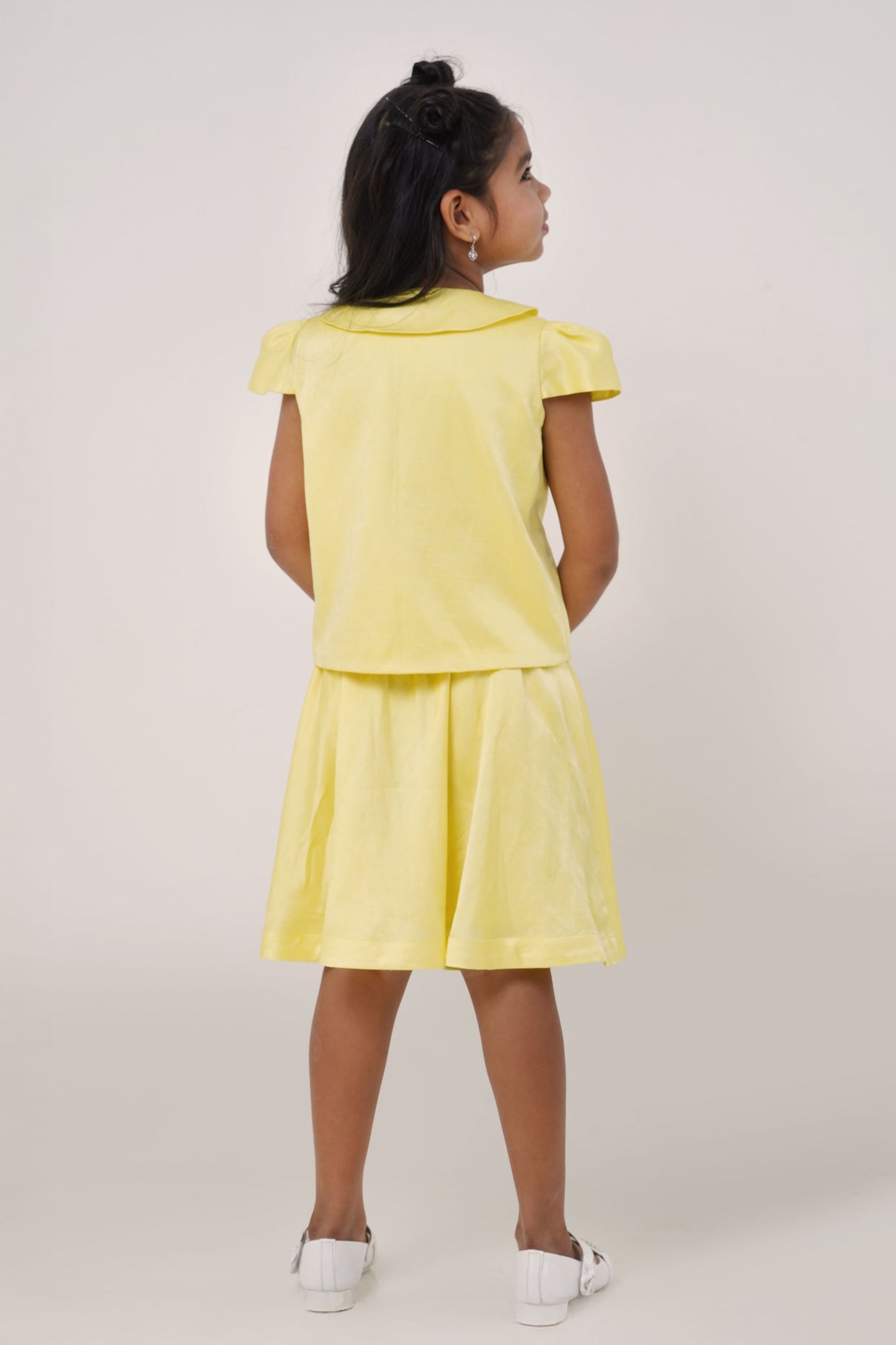 Sunshine Yellow Linen Co-ord Set (5-7; 8-10; 11-12 Years)