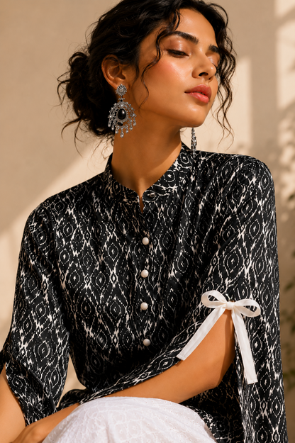 IKAT LAYERD FUSION CO-ORD SET
