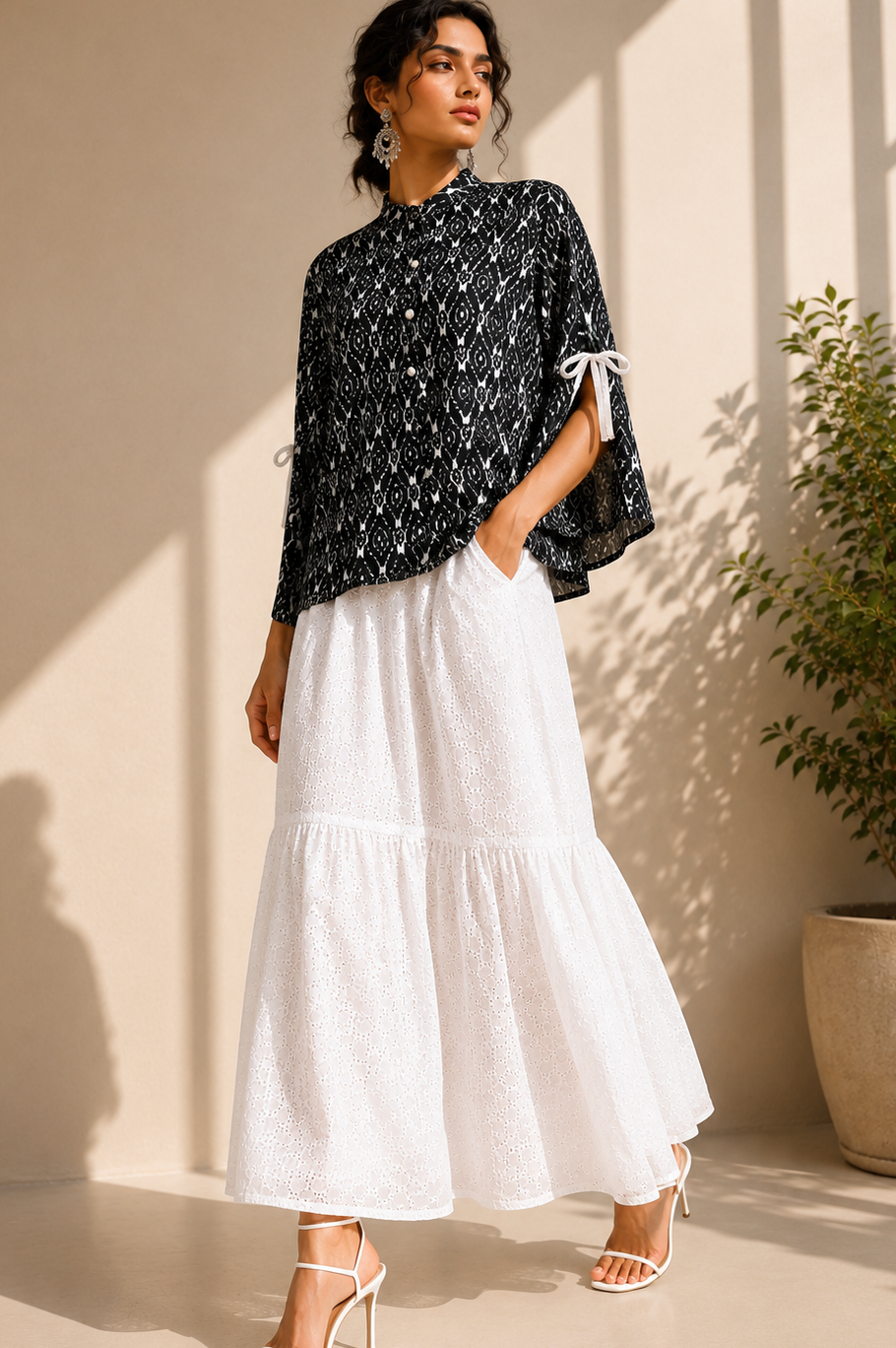 IKAT LAYERD FUSION CO-ORD SET