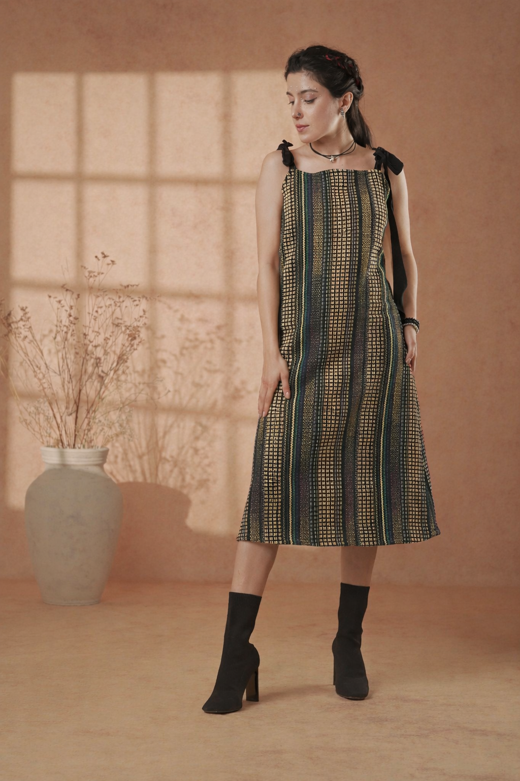 Jacquard Mid Dress