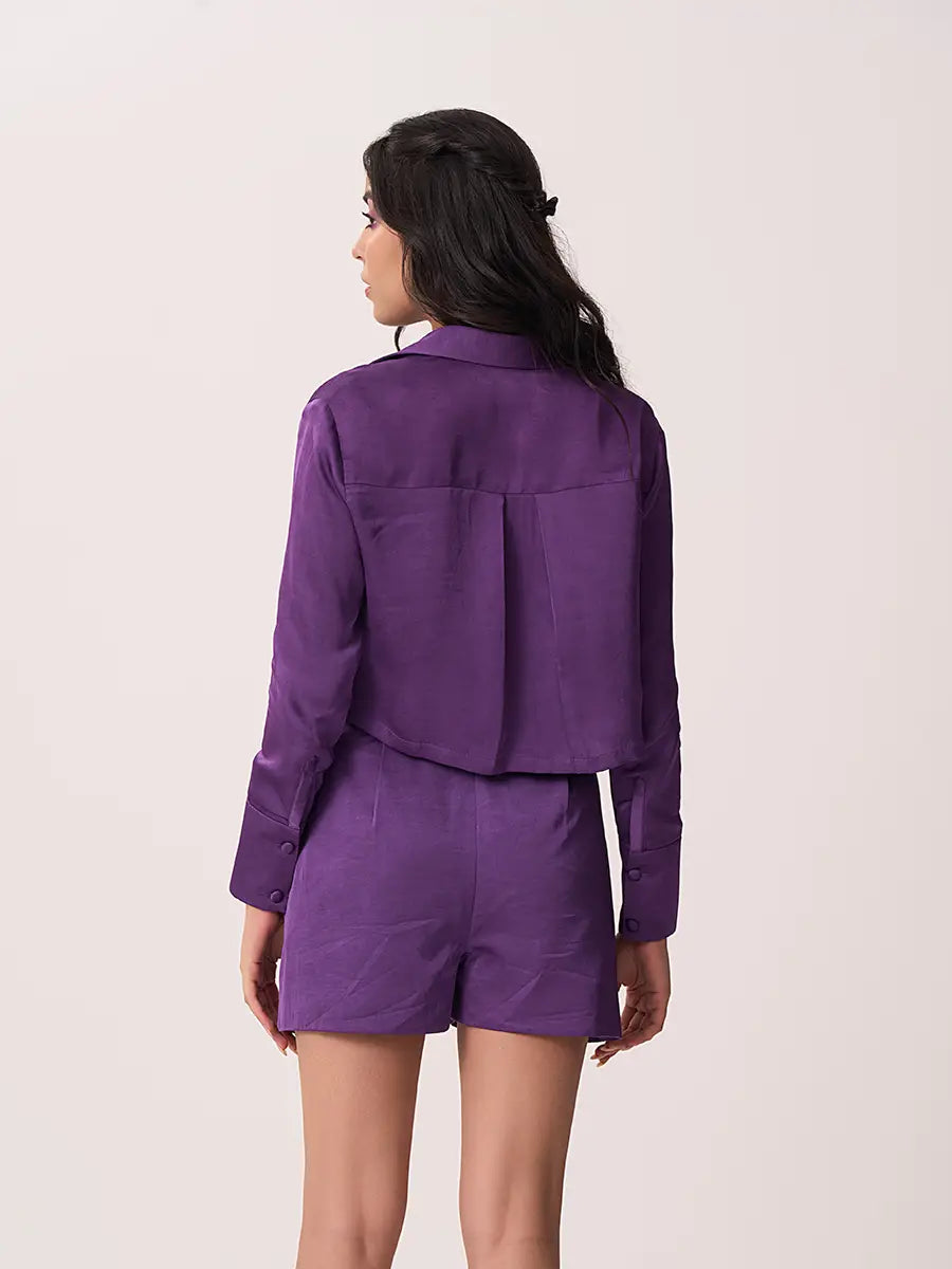 Plum Plum Double Pleated Shorts