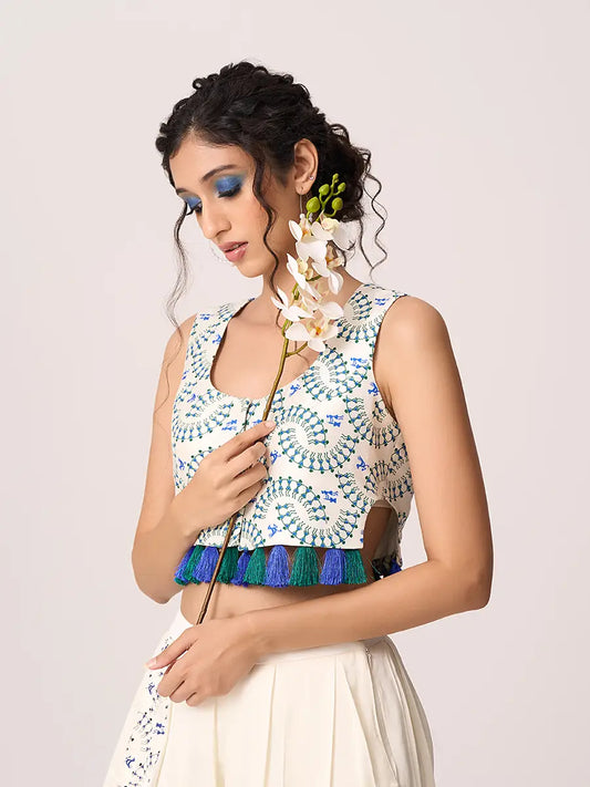 Warli Tassel Top