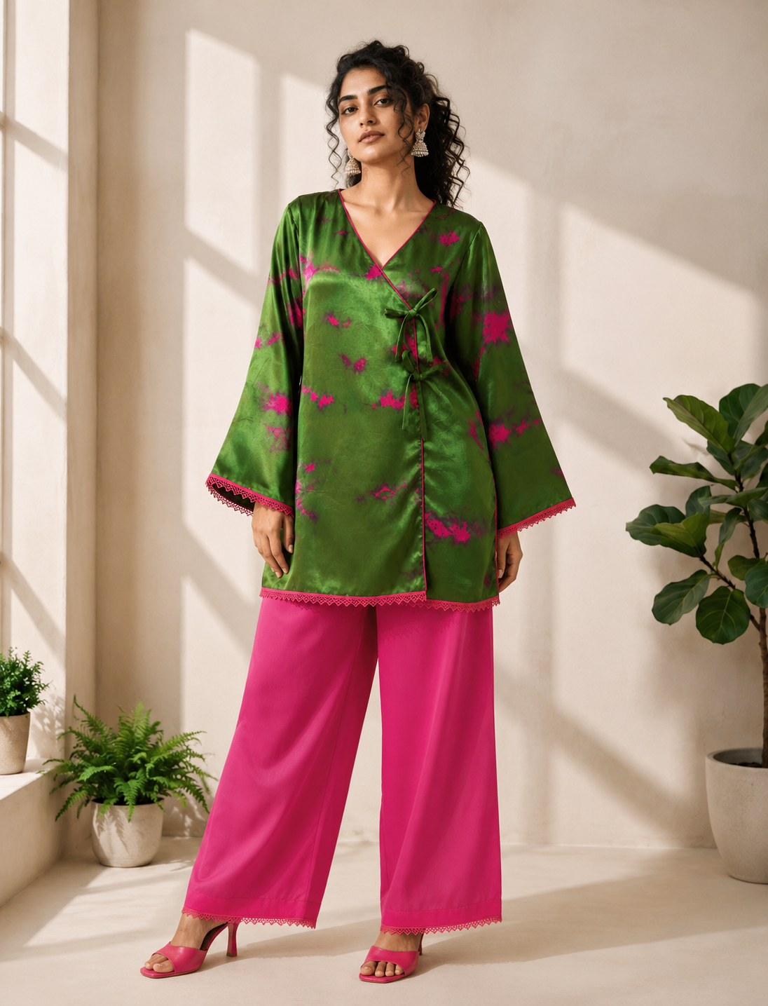 EMERALD & MAGENTA ANGRAKHA SET