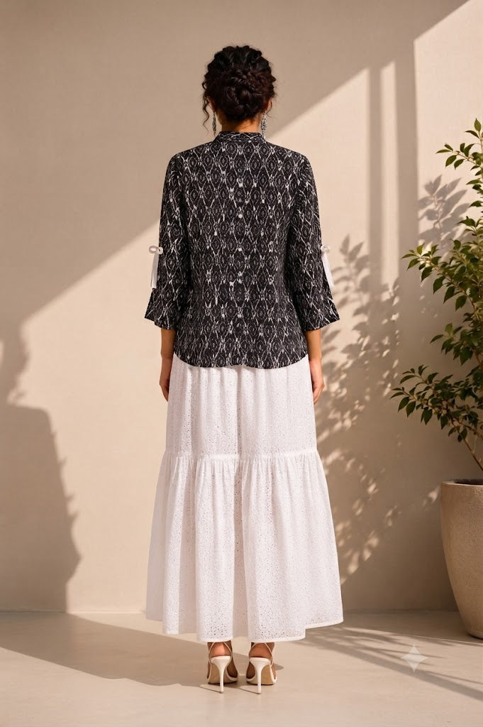 IKAT LAYERD FUSION CO-ORD SET